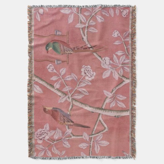 Pink Chinoiserie Decke (Vorderseite Vertikal)