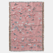 Pink Chinoiserie Decke (Vorderseite Vertikal)