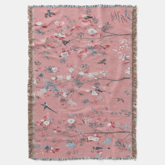 Pink Chinoiserie Decke (Vorderseite Vertikal)