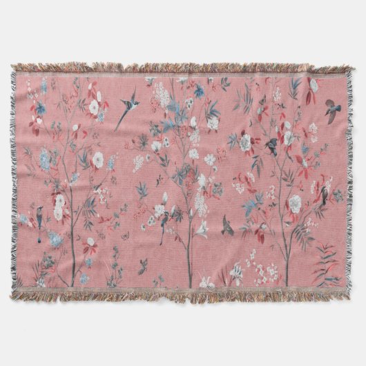 Pink Chinoiserie Decke (Vorderseite)
