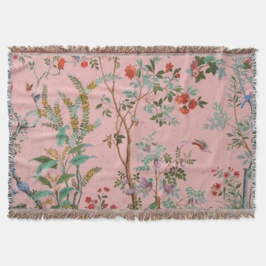 Pink Chinoiserie Decke (Vorderseite)