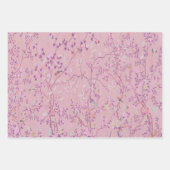 Pink Chinoiserie Decoupage Wrapping Paper Sheets Geschenkpapier Set (Vorderseite 3)