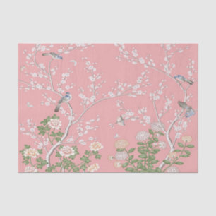 Pink Chinoiserie Dekoupage Seidenpapier