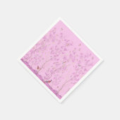 Pink Chinoiserie Dekoupage Serviette (Ecke)