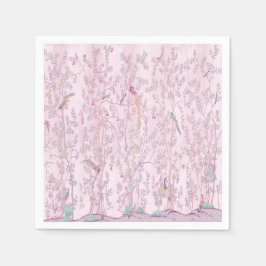 Pink Chinoiserie Dekoupage Serviette