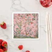 Pink Chinoiserie Dekoupage Serviette (Beispiel)
