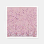 Pink Chinoiserie Dekoupage Serviette (Vorderseite)