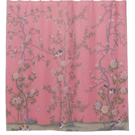 Pink Chinoiserie Duschvorhang