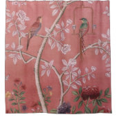 Pink Chinoiserie Duschvorhang (Vorderseite)