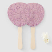 Pink Chinoiserie Fächer (Vorne und Hinten)