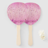 Pink Chinoiserie Fächer (Vorne und Hinten)