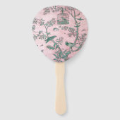 Pink Chinoiserie Fächer (Vorderseite)