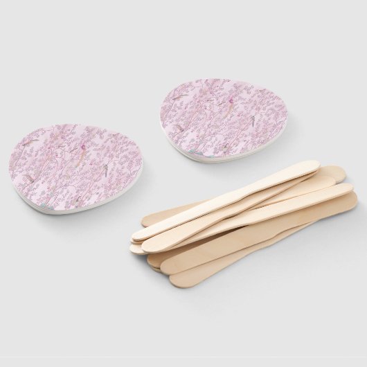 Pink Chinoiserie Fächer (Non-assembled)