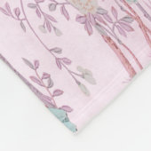 Pink Chinoiserie Fleecedecke (Ecke)