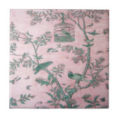 Pink Chinoiserie Fliese (Vorderseite)