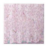 Pink Chinoiserie Fliese (Vorderseite)