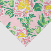 Pink Chinoiserie Floral Seidenpapier (Detail)