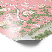 Pink Chinoiserie Fotodruck (Ecke)