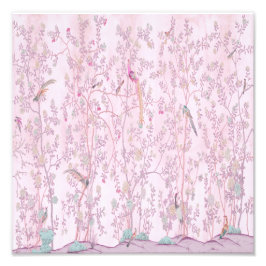 Pink Chinoiserie Fotodruck