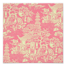 Pink Chinoiserie Fotodruck