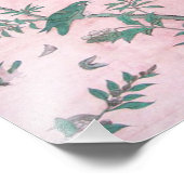 Pink Chinoiserie Fotodruck (Ecke)