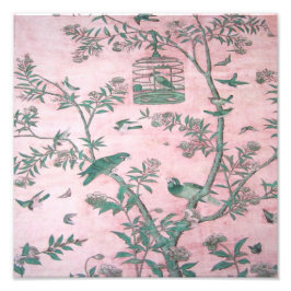 Pink Chinoiserie Fotodruck