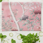 Pink Chinoiserie Geschirrtuch (Gefaltet)