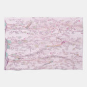 Pink Chinoiserie Geschirrtuch (Horizontal)