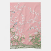 Pink Chinoiserie Geschirrtuch (Vertikal)