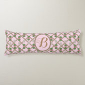 Pink Chinoiserie Ginger Jars Topiary Seitenschläferkissen (Vorderseite)