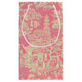 Pink Chinoiserie Kleine Geschenktüte (Rückseite)