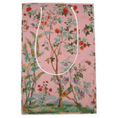 Pink Chinoiserie Mittlere Geschenktüte (Vorderseite)