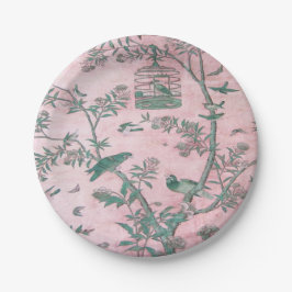 Pink Chinoiserie Pappteller