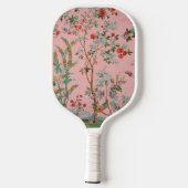 Pink Chinoiserie Pickleball Schläger (Rückseite)