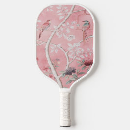 Pink Chinoiserie Pickleball Schläger