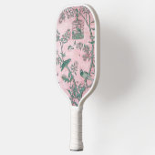 Pink Chinoiserie Pickleball Schläger (Links)