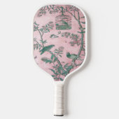 Pink Chinoiserie Pickleball Schläger (Rückseite)
