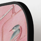 Pink Chinoiserie Pickleball Schläger (Linke Seite)