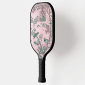Pink Chinoiserie Pickleball Schläger (Links)
