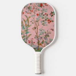 Pink Chinoiserie Pickleball Schläger