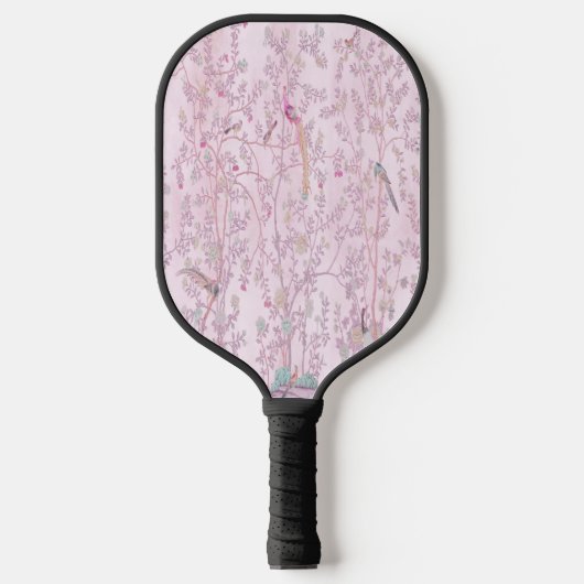 Pink Chinoiserie Pickleball Schläger (Vorderseite)