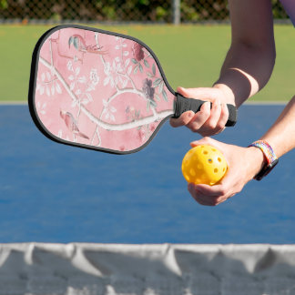 Pink Chinoiserie Pickleball Schläger