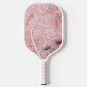 Pink Chinoiserie Pickleball Schläger (Rückseite)