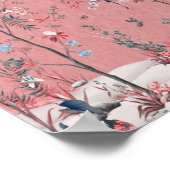 Pink Chinoiserie Poster (Ecke)