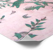 Pink Chinoiserie Poster (Ecke)