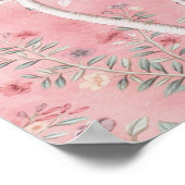 Pink Chinoiserie Poster (Ecke)