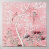Pink Chinoiserie Poster (Vorne)