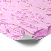 Pink Chinoiserie Poster (Ecke)