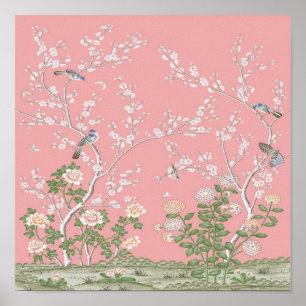 Pink Chinoiserie Poster