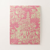 Pink Chinoiserie Puzzle (Vertikal)